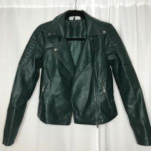 Green Pleather Jacket
